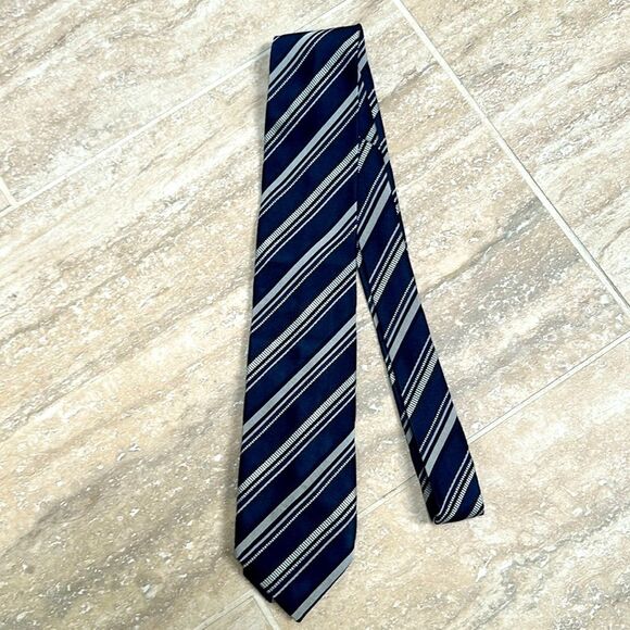 Prada men’s tie navy striped - Picture 1 of 6